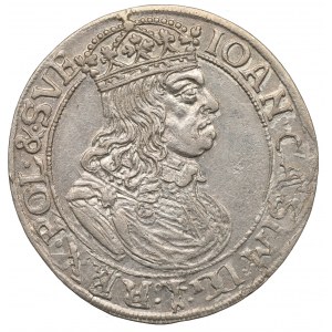Ján II Kazimír, šesták 1660, Krakov - Štíty mierne ohnuté