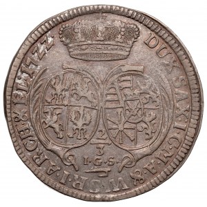 August II Mocny, 2/3 talara (gulden) 1722