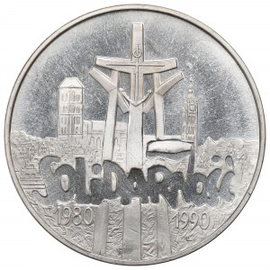 Third Republic, 100,000 zloty 1990 Solidarity Type A