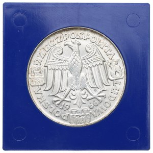 Poľská ľudová republika, 100 zlotých 1966 Mieszko i Dąbrówka - Trial silver