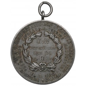 Německo, Medaile k 25. výročí Prusko-francouzské války, jezdecký spolek Magdeburg 1895