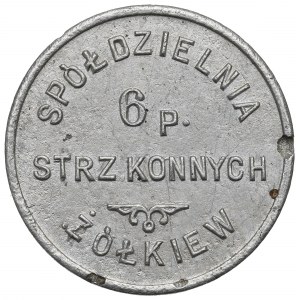 II RP, 1 Zloty Militärische Genossenschaft des 6. Pferdeschützenregiments, Żółkiew - Rarität !