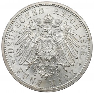 Germany, Baden, 5 mark 1902