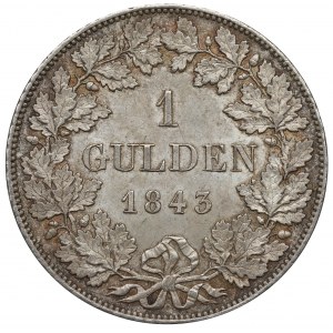 Nemecko, Bavorsko, 1 gulden 1843