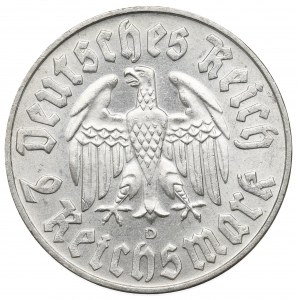 Niemcy, Republika Weimarska, 2 marki 1933 D, Luther