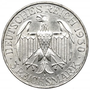 Nemecko, Weimarská republika, 3 známky 1930 A, Berlín, Graf Zeppelin