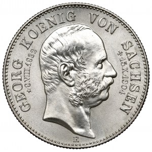 Nemecko, Sasko, 2. známka 1904 - úmrtie kráľa