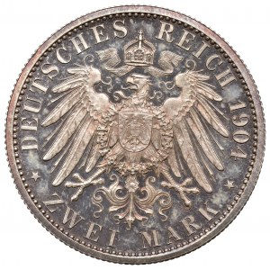 Germany, Hessen-Darmstadt, 2 mark 1904