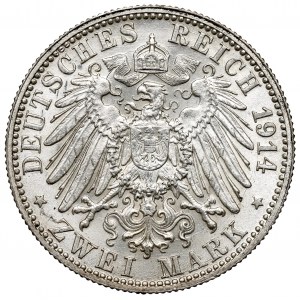 Germany, Wuertemberg, 2 mark 1914