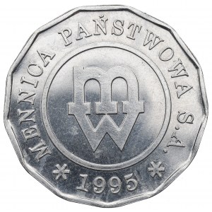 III RP, technologická skúška 1995, Štátna mincovňa, nikel