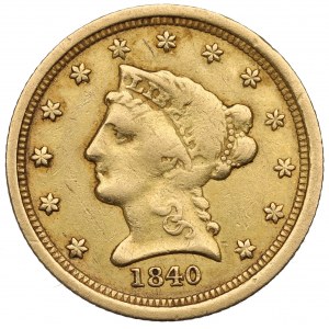 USA, 2-1/2 dolára 1840