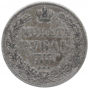 Russland, Nikolaus I., Rubel 1846 ПА