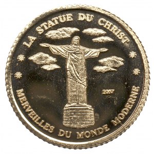 Wybrzeże Kości Słoniowej, 1500 franków 2007 - figura Chrystusa z Rio