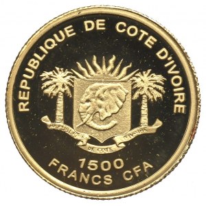 Pobrežie Slonoviny, 1500 frankov 2007 - Chopin