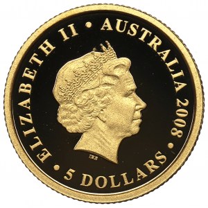 Austrália, 5 USD 2008