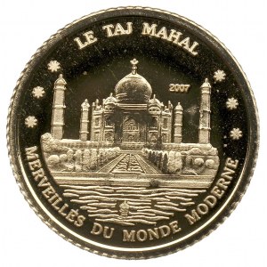 Wybrzeże Kości Słoniowej, 1500 franków 2007 - Taj Mahal