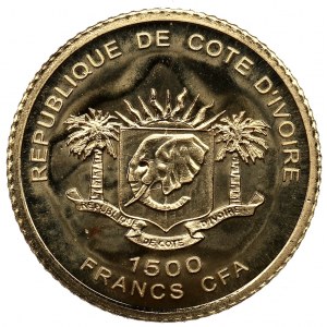 Wybrzeże Kości Słoniowej, 1500 franków 2007 - Machu Picchu