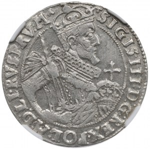 Sigismund III, 18 groschen 1624, Bromberg - NGC AU58