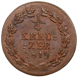 Nemecko, Nassau, 1/4 kr. 1819