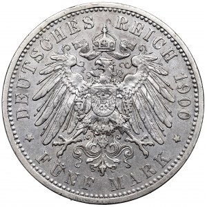 Germany, Preussen, 5 mark 1900