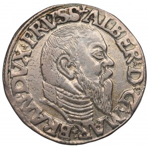Knížecí Prusko, Albrecht Hohenzollern, Trojak 1544, Königsberg - špičaté vousy
