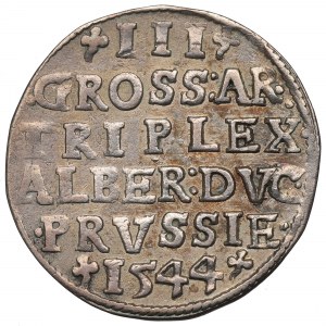 Kniežacie Prusko, Albrecht Hohenzollern, Trojak 1544, Königsberg - špicatá brada