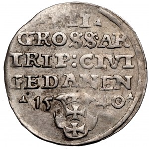 Zikmund I. Starý, Trojak 1540, Gdaňsk