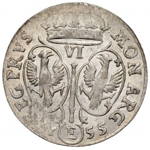 Germany, Preussen, Friedrich II, 6 groschen 1755, E