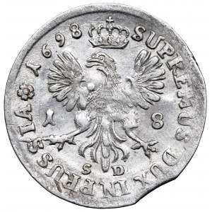 Kniežacie Prusko, Fridrich III, Ort 1698, Königsberg