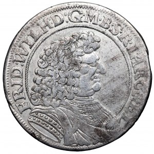 Nemecko, Brandenbursko-Prusko, Fridrich III, Gulden 1688 - vzácna busta