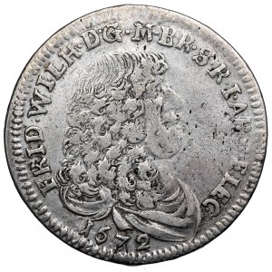 Germany, Preussen, Friedrich Wilhelm, 1/3 thaler 1672