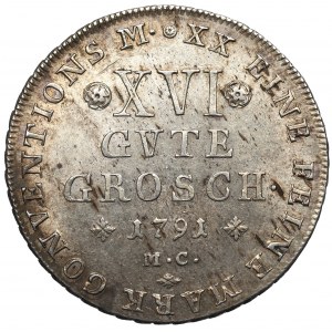 Nemecko, Brunswick-Wolfenbüttel, 16 grošov 1791