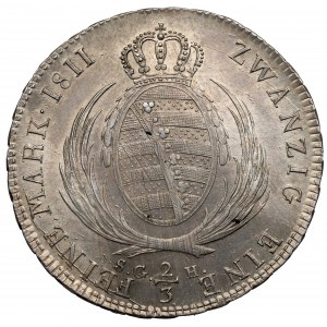Saxony, Friedrich August III, 2/3 thaler 1811