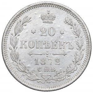 Rusko, Alexander II, 20 kopejok 1872 HI