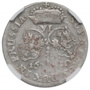 Germany, Prussia, 6 groschen 1680 - NGC AU Details