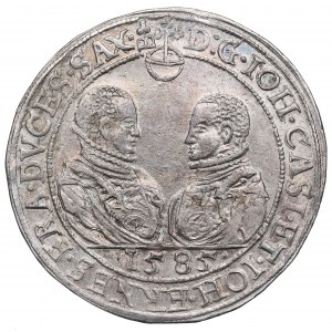 Germany, Saxony, Johann Casimir and Johann Ernest, Thaler 1585