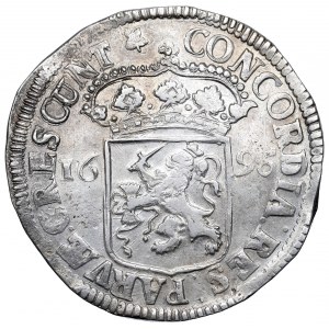 Netherlands, Overjissel, Silver ducat 1696 - date overstriked