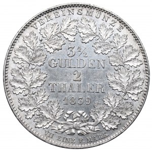 Niemcy, Bawaria, 3-1/2 guldena=2 talary 1839