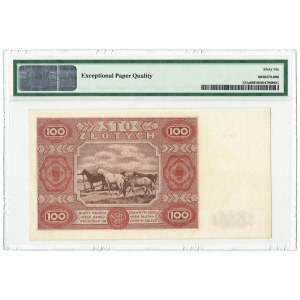 PRL, 100 zloty 1947 F - PMG 66EPQ