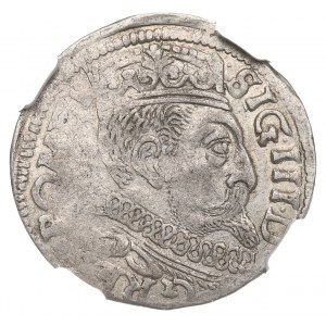 Sigismund III Vasa, 3 groschen 1599, Posen - NGC AU Details