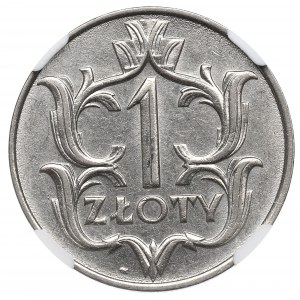 II Rzeczpospolita, 1 zlotý 1929 - NGC MS62