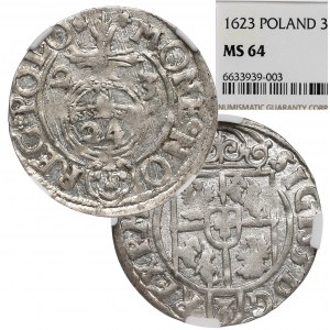 Žigmund III Vasa, polostopa 1623 Bydgoszcz - NGC MS64