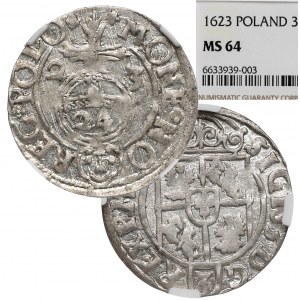 Zygmunt III Waza, Półtorak 1623 Bydgoszcz - NGC MS64