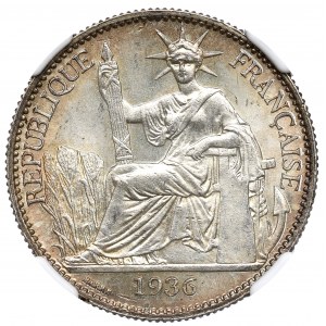 Francouzská Indočína, 50 centů 1936 - NGC MS63