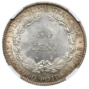 Francúzska Indočína, 50 centov 1936 - NGC MS63