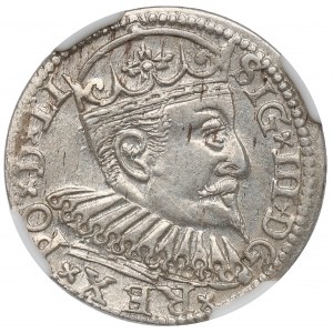 Zygmunt III Waza, Trojak 1598, Ryga - NGC MS62