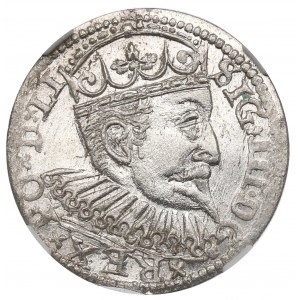 Zikmund III Vasa, Trojak 1598, Riga - NGC MS65 - VYNIKAJÍCÍ