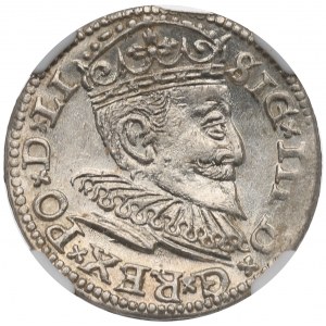 Sigismund III, 3 groschen 1594, Riga - NGC MS63