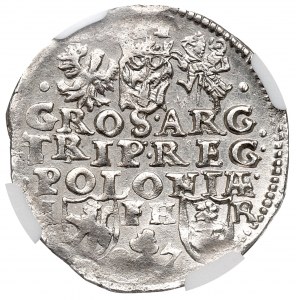 Žigmund III Vasa, Trojak 1597, Poznaň - krásny - NGC MS62