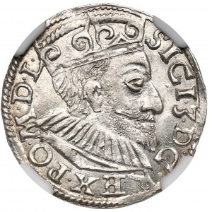 Žigmund III Vasa, Trojak 1594, Poznaň - NGC MS64 - KRÁSNY